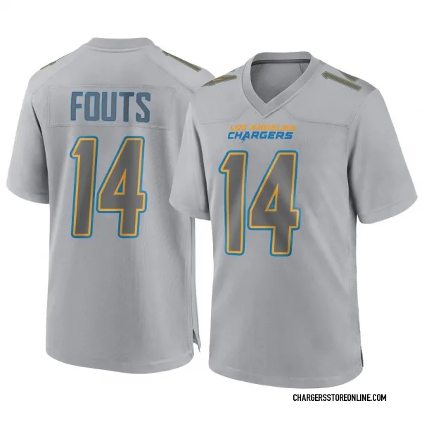 DAN FOUTS Chargers ROYAL BLUE Jersey M-5XL Unsigned Custom Sewn Stitch -  TimelessAuthentic