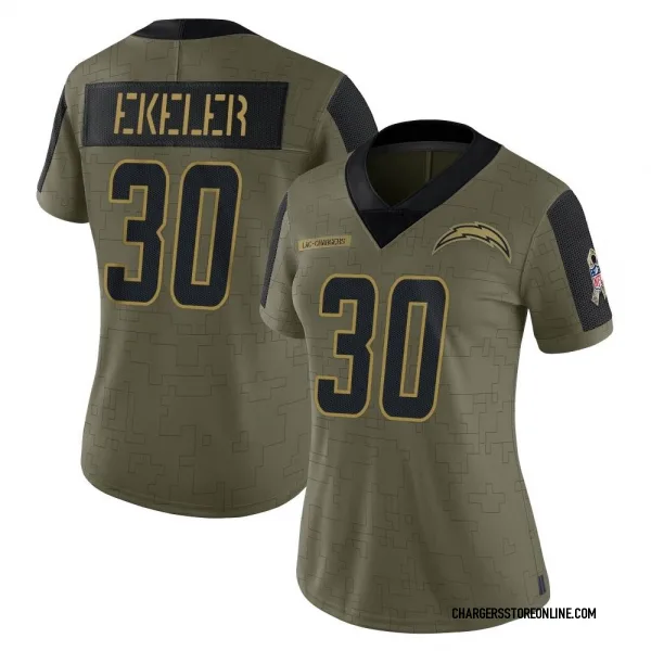 11030 Womens Apparel Los Angeles Chargers AUSTIN EKELER Football Jersey  Shirt